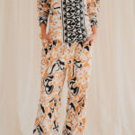 Printed Straight-Leg Trousers