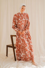 Printed Midi Dress - Image 5